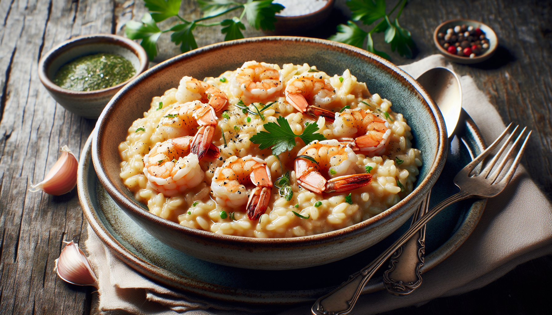 risotto crema di scampi